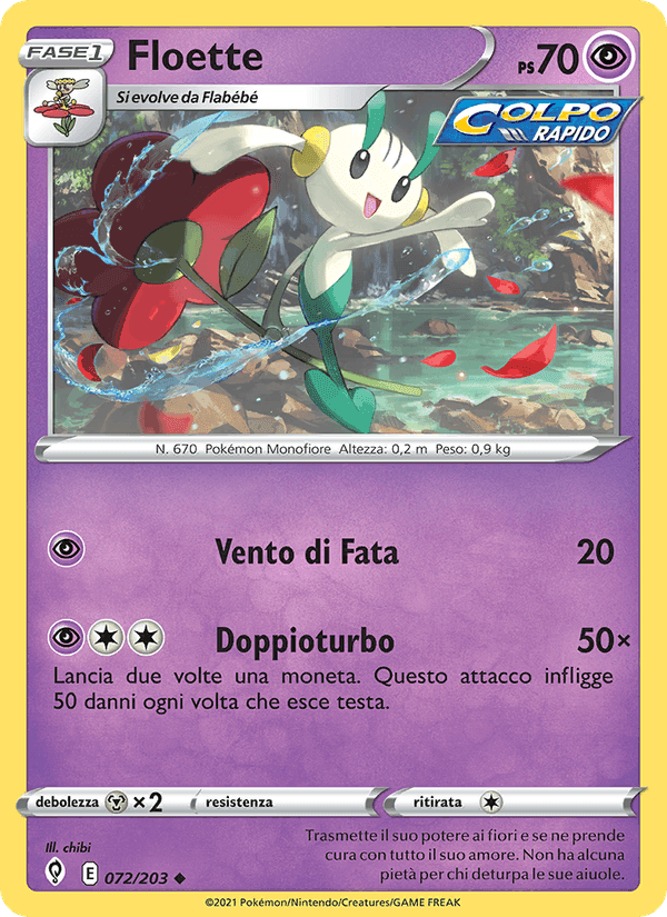 Floette, carta 72 di Evoluzioni Eteree