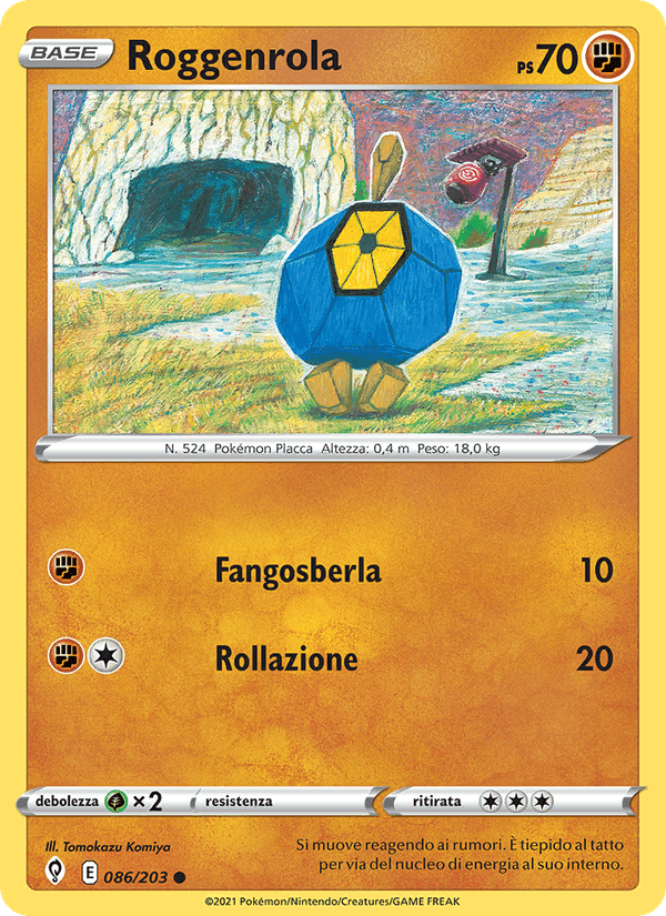 Roggenrola, carta 86 di Evoluzioni Eteree