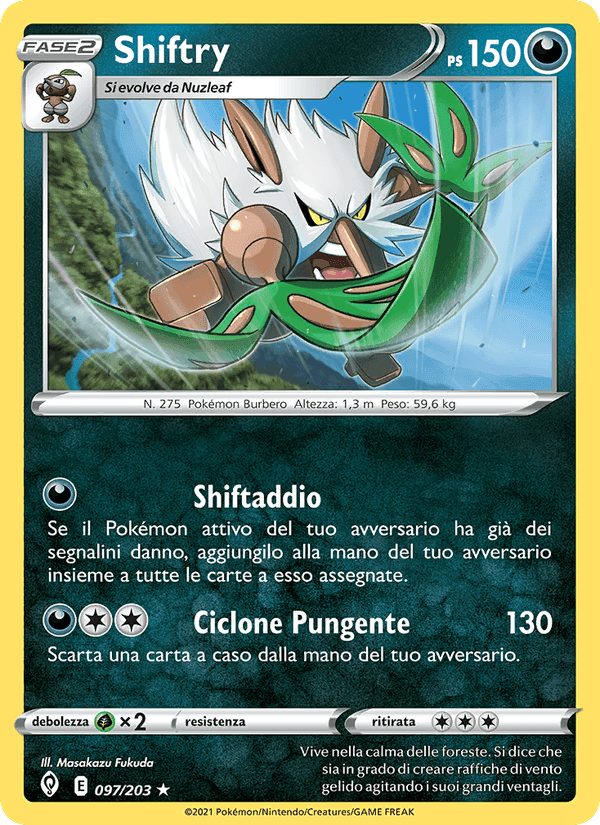 Shiftry, carta 97 di Evoluzioni Eteree