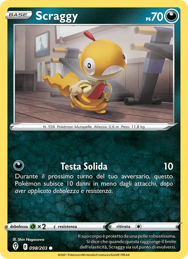 Scraggy, carta 98 de Evoluzioni Eteree