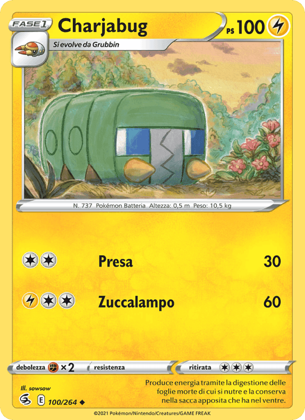 Charjabug, card 100 from Colpo Fusione