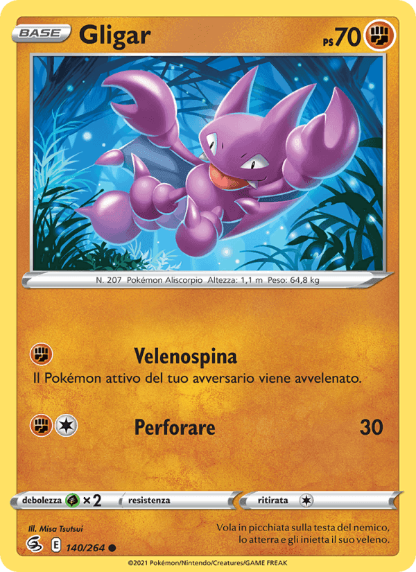 Gligar, carta 140 di Colpo Fusione