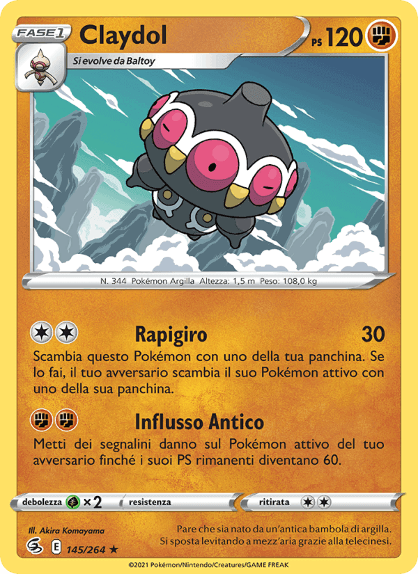 Claydol, card 145 from Colpo Fusione