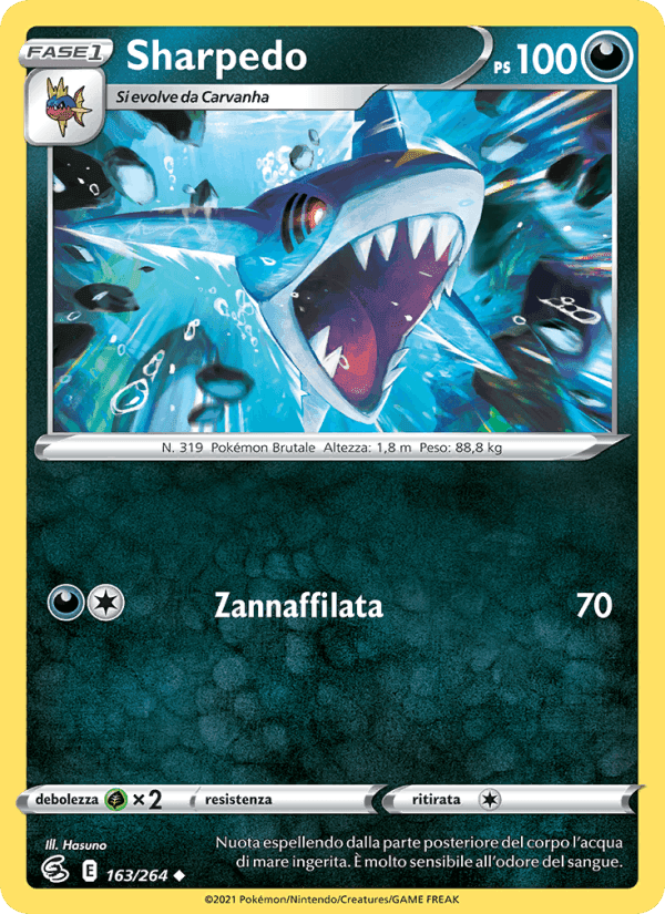 Sharpedo, carte 163 de Colpo Fusione