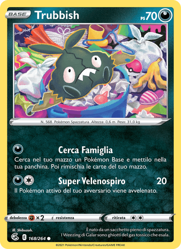 Trubbish, card 168 from Colpo Fusione