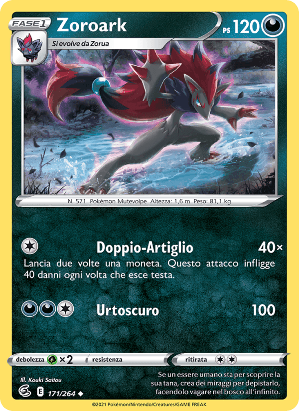 Zoroark, carta 171 di Colpo Fusione