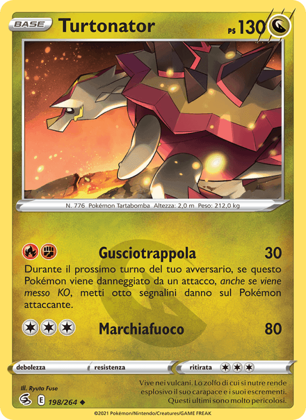 Turtonator, carta 198 di Colpo Fusione