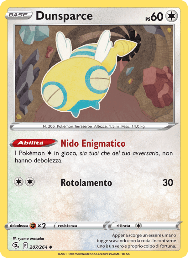 Dunsparce, carta 207 di Colpo Fusione