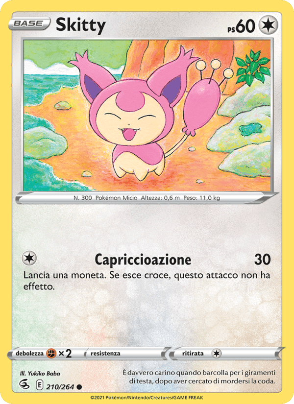 Skitty, carta 210 di Colpo Fusione