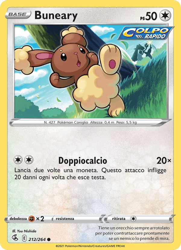 Buneary, card 212 from Colpo Fusione