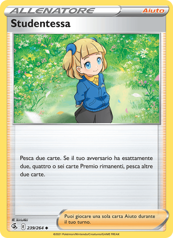 Studentessa, card 239 from Colpo Fusione