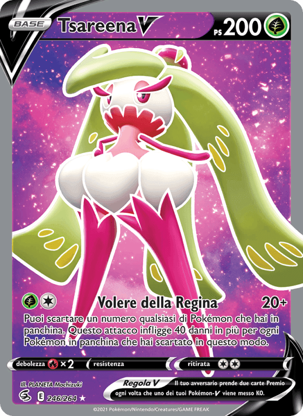 Tsareena V, carta 246 di Colpo Fusione