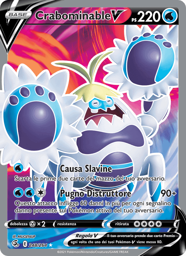 Crabominable V, carta 248 di Colpo Fusione