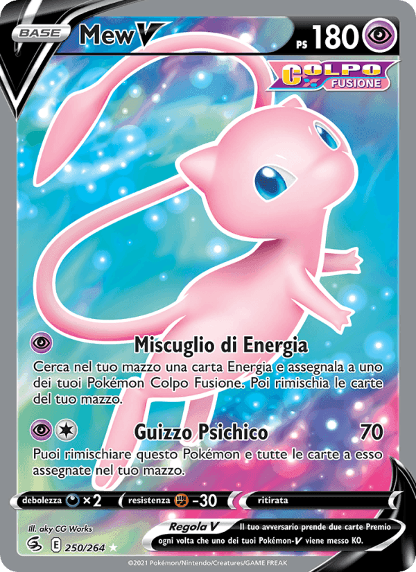 Mew V, carta 250 di Colpo Fusione