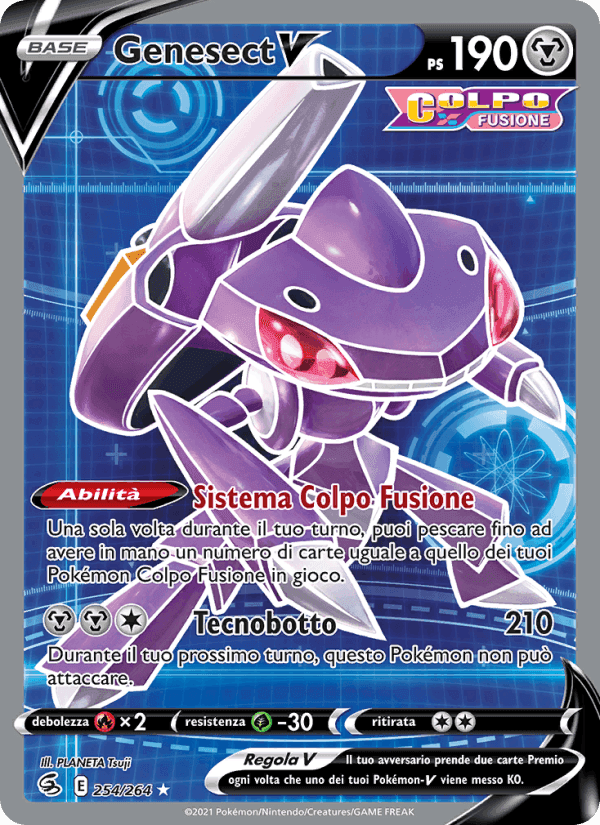Genesect V, carta 254 de Colpo Fusione