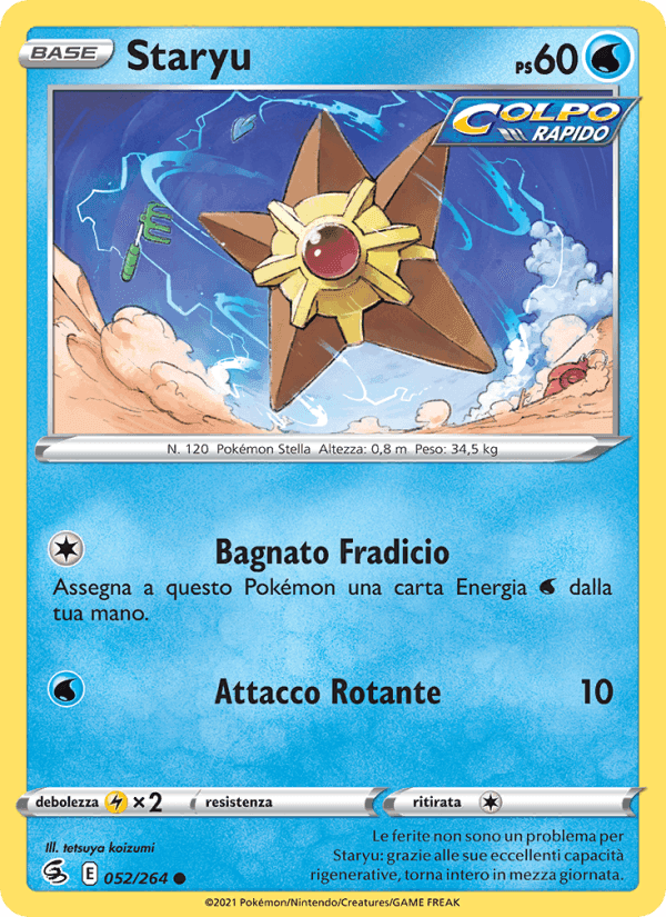 Staryu, carta 52 de Colpo Fusione