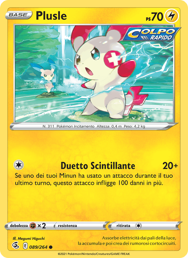 Plusle, carte 89 de Colpo Fusione