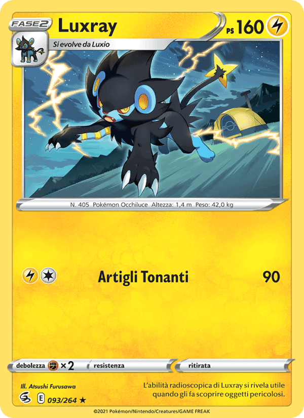 Luxray, carta 93 di Colpo Fusione