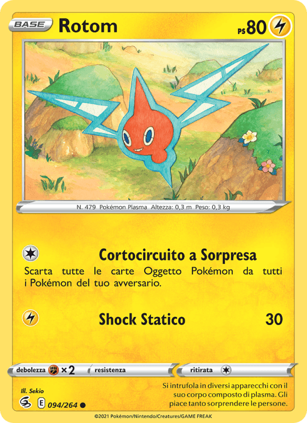 Rotom, card 94 from Colpo Fusione