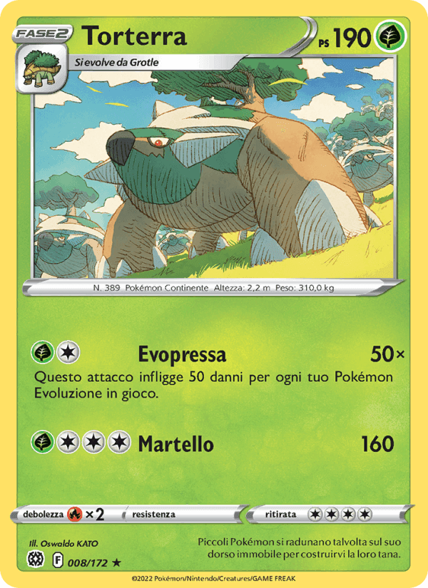 Torterra, carte 008 de Astri Lucenti