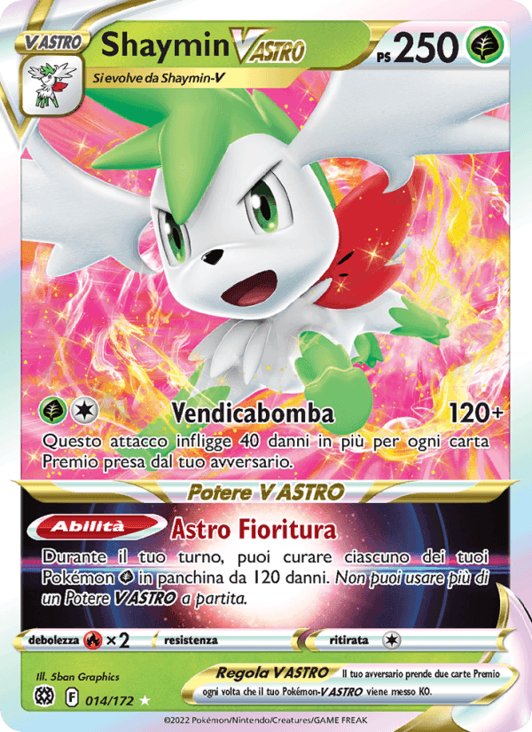Shaymin V ASTRO, carta 014 de Astri Lucenti