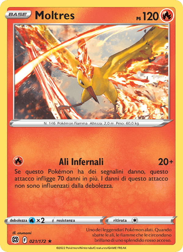Moltres, carta 021 di Astri Lucenti