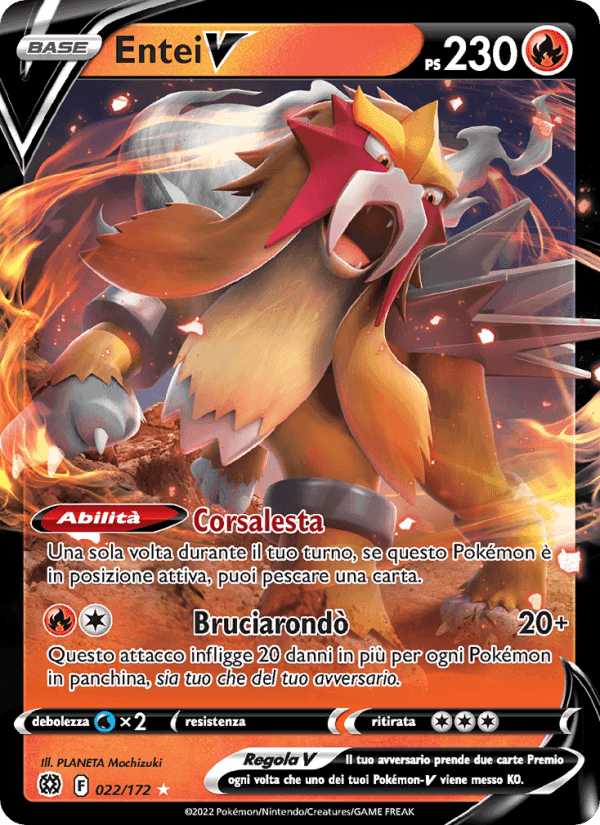 Entei V, carta 022 di Astri Lucenti