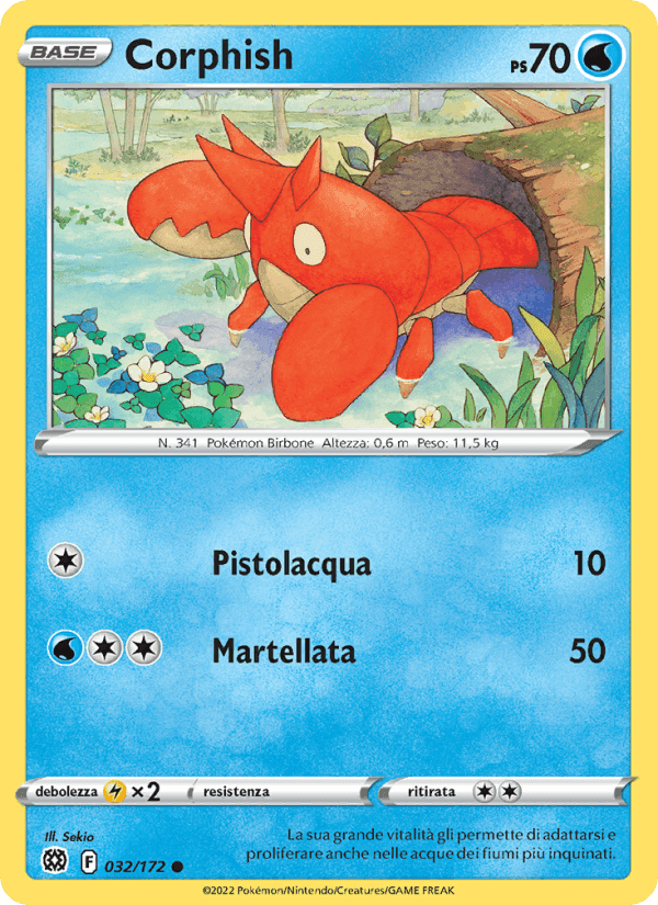 Corphish, card 032 from Astri Lucenti