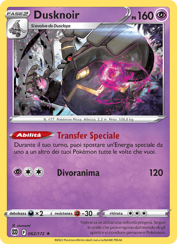 Dusknoir, carta 062 di Astri Lucenti