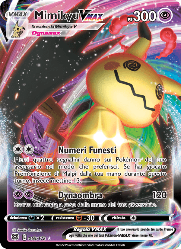 Mimikyu VMAX, card 069 from Astri Lucenti