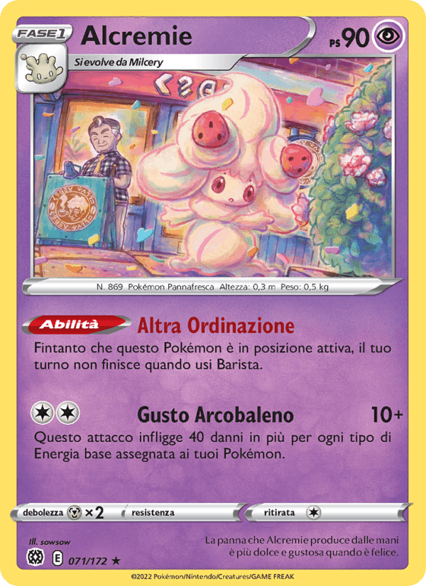 Alcremie, carta 071 di Astri Lucenti