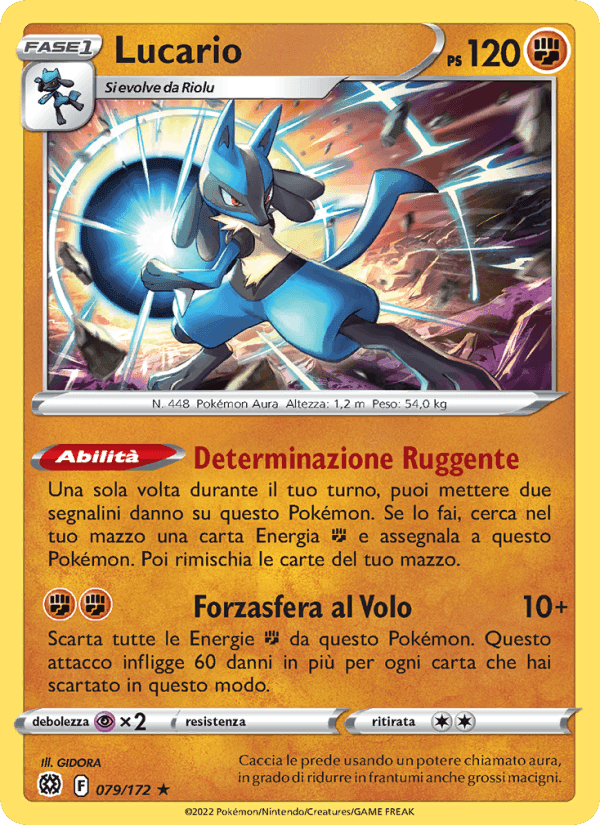 Lucario, carta 079 di Astri Lucenti