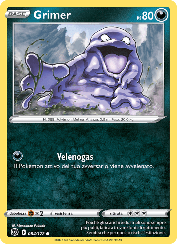 Grimer, carta 084 di Astri Lucenti