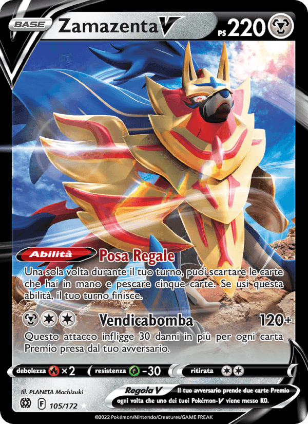 Zamazenta V, carta 105 di Astri Lucenti