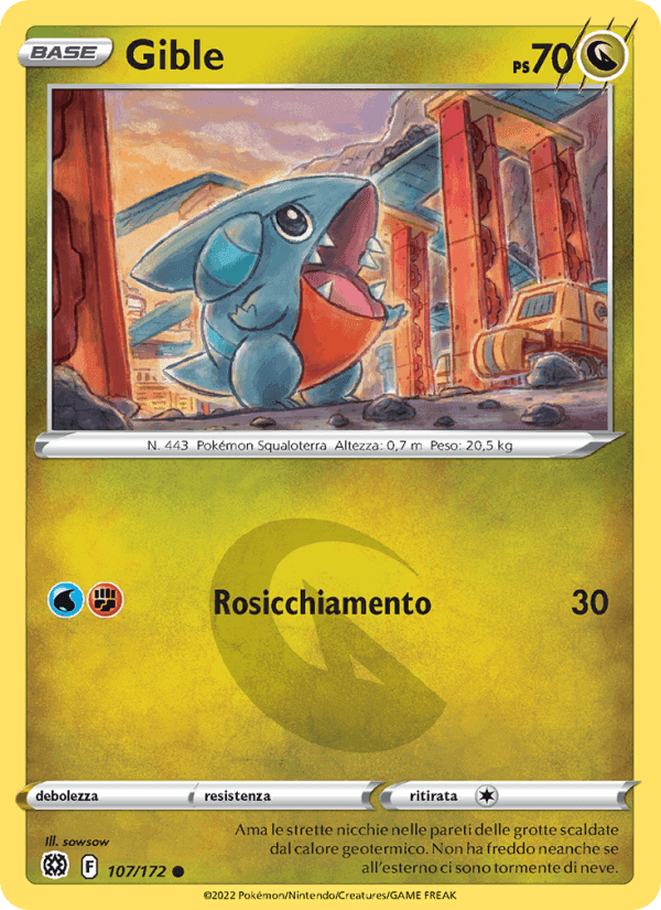 Gible, carta 107 di Astri Lucenti