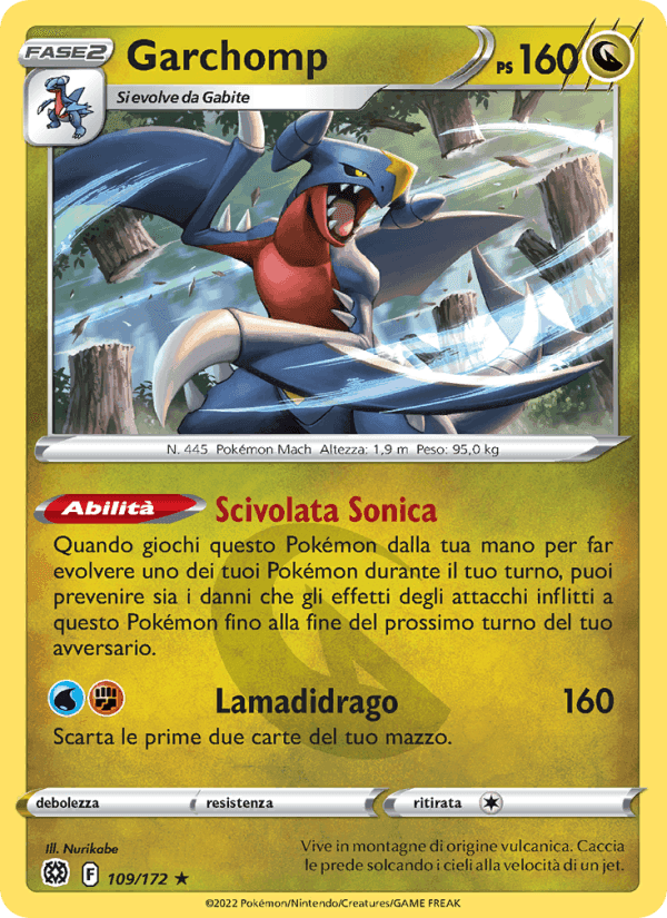 Garchomp, carta 109 di Astri Lucenti