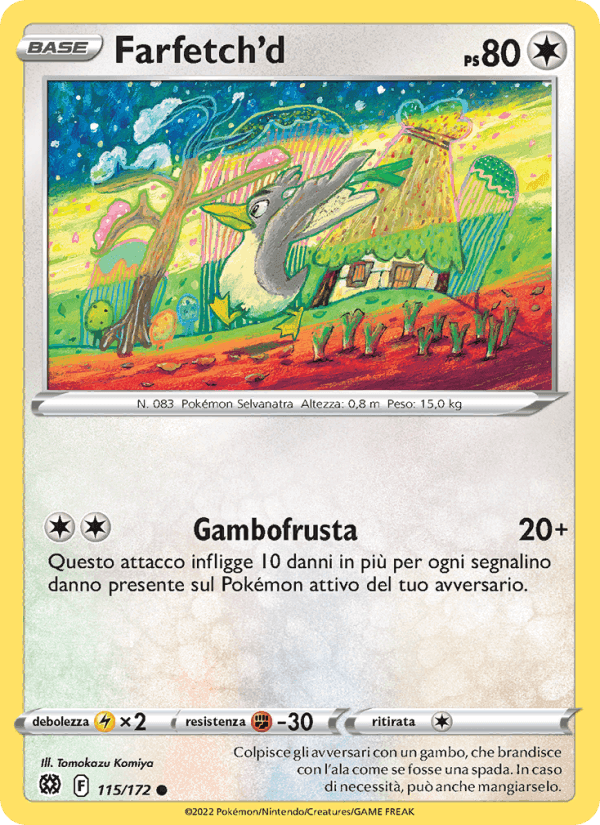 Farfetch'd, carta 115 di Astri Lucenti