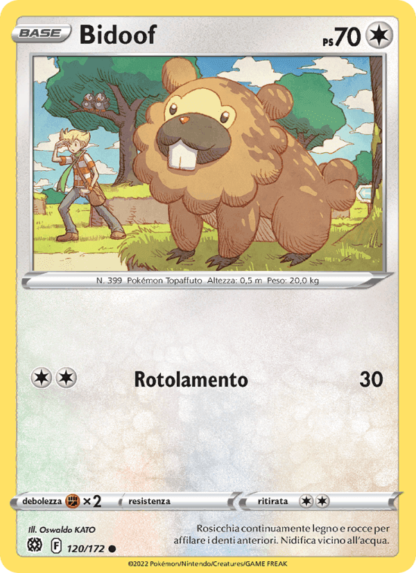 Bidoof, card 120 from Astri Lucenti