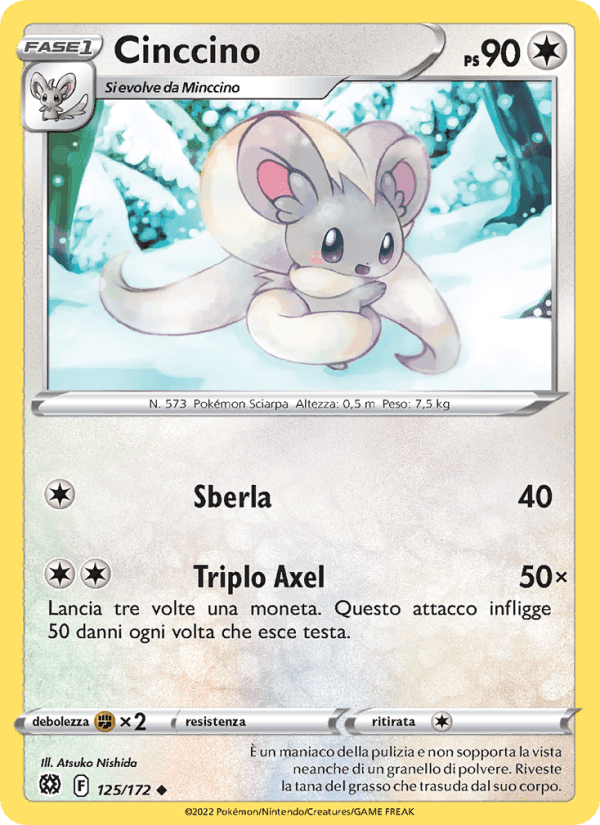 Cinccino, card 125 from Astri Lucenti
