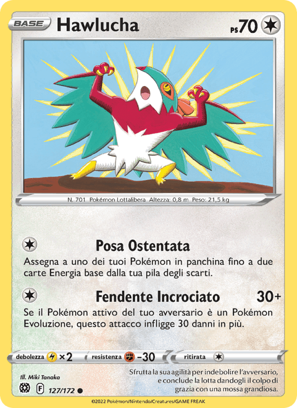 Hawlucha, carta 127 di Astri Lucenti