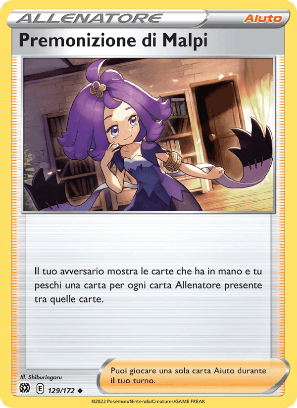 Premonizione di Malpi, card 129 from Astri Lucenti