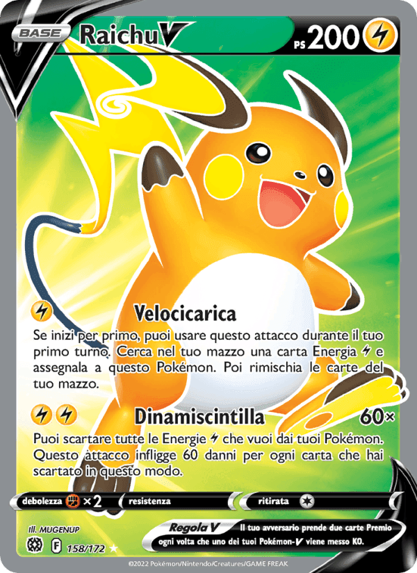 Raichu V, card 158 from Astri Lucenti