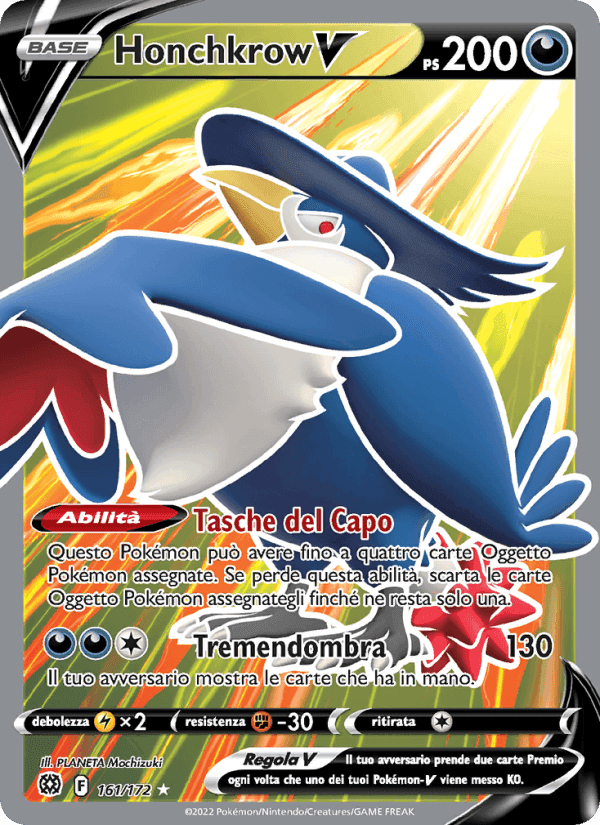 Honchkrow V, card 161 from Astri Lucenti