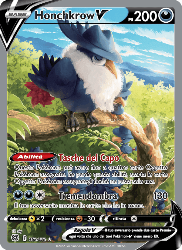 Honchkrow V, carta 162 de Astri Lucenti