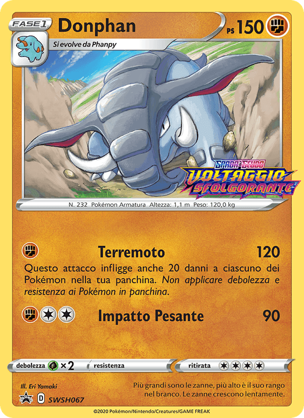 Donphan, carta SWSH067 de SPSC Promo