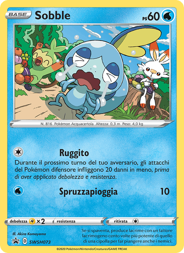 Sobble, carta SWSH073 di SPSC Promo