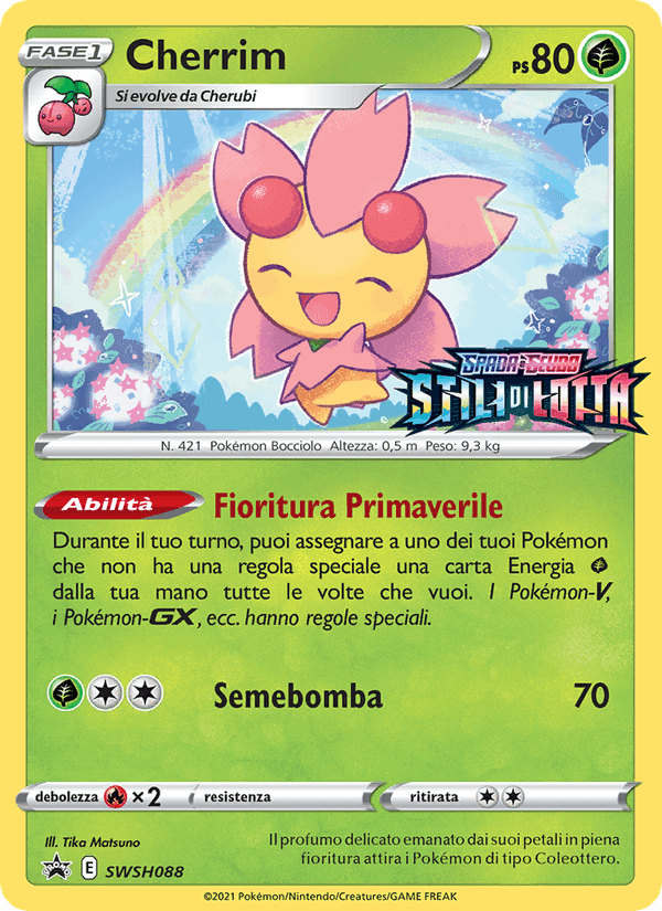 Cherrim, carta SWSH088 di SPSC Promo