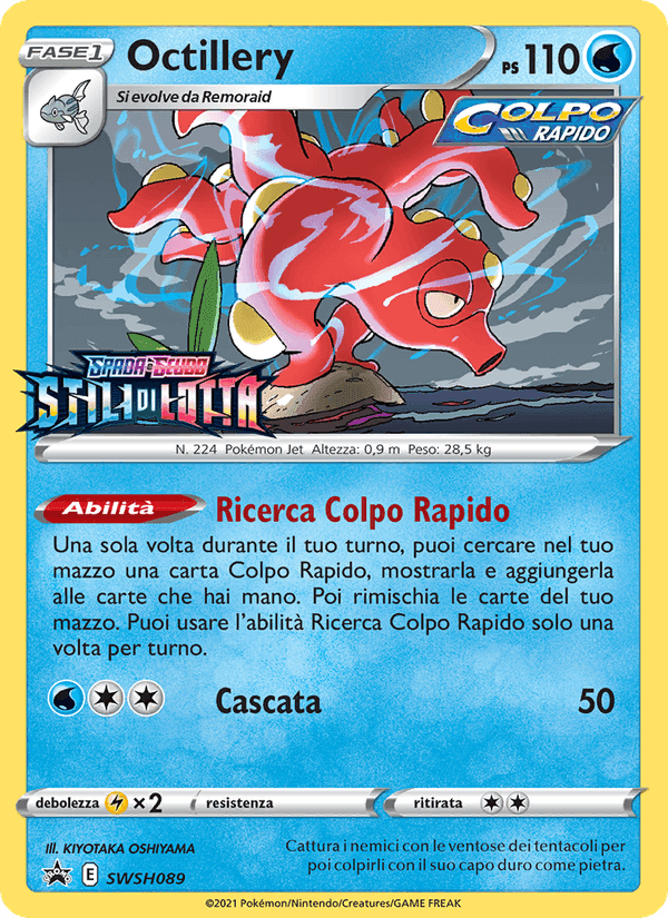 Octillery, carta SWSH089 di SPSC Promo