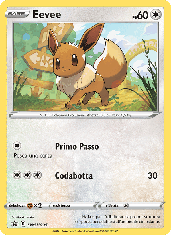 Eevee, carta SWSH095 di SPSC Promo