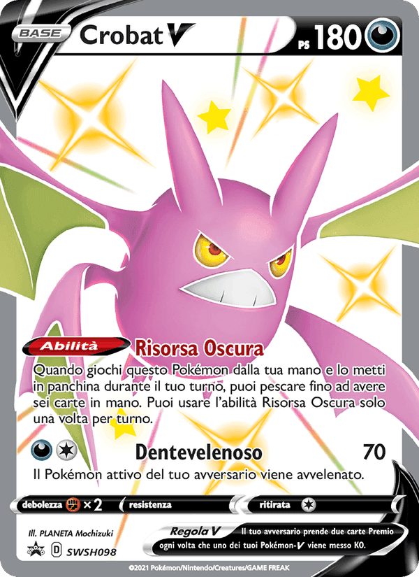 Crobat V, carta SWSH098 di SPSC Promo